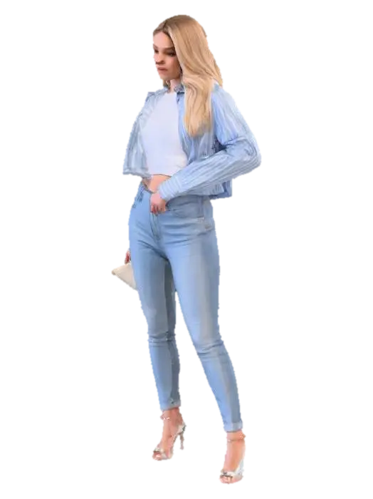 Denim Chic 3D model, vytvořený pomocí AI