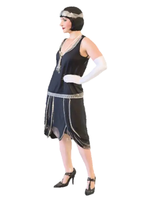Flapper Elegance-3D-modell, genererad av AI