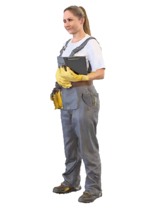 Builder with Clipboard - Worker 3D model, vytvořený pomocí AI
