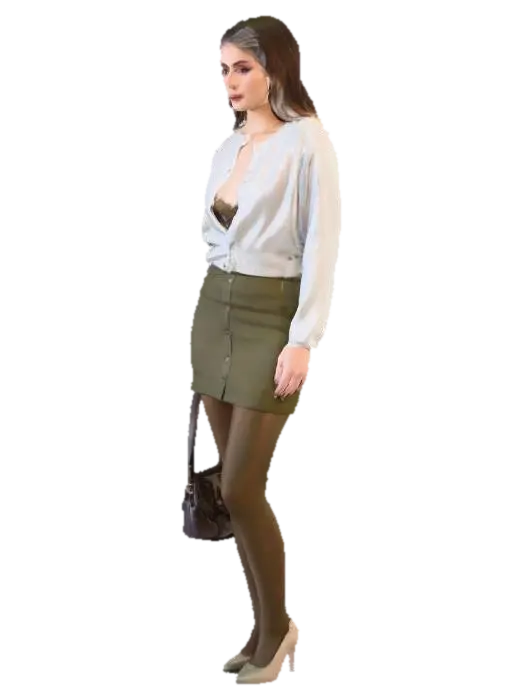 Woman standing 3D model, vytvořený pomocí AI