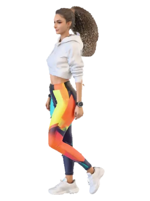 Athletic woman - Active 3D model, vytvořený pomocí AI