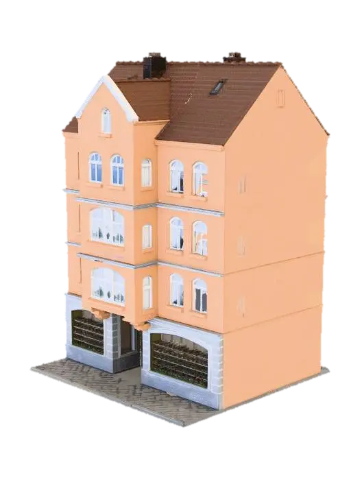 Bookstore Building - Shelves 3D model, vytvořený pomocí AI