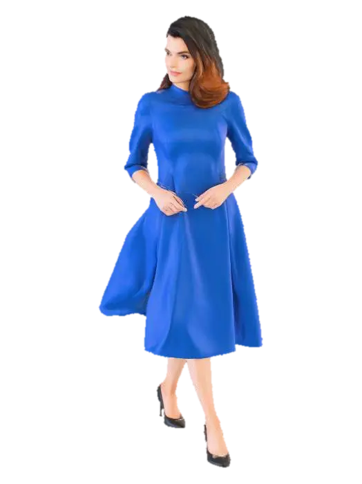 Elegance in Blue - Canvas 3D model, vytvořený pomocí AI