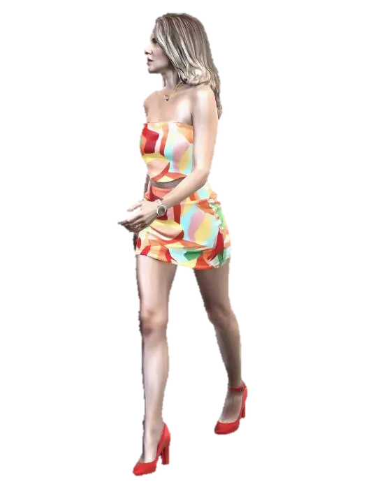 Chromatic Summer Set 3D model, vytvořený pomocí AI