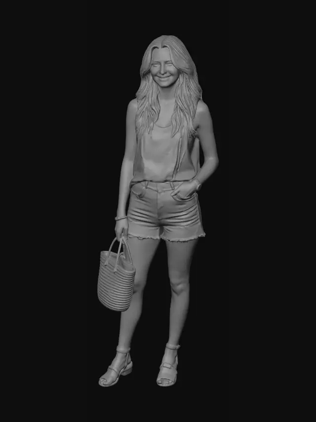 3D model for Casual Summer Look