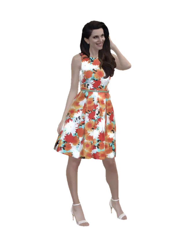Floral Radiance - Vibe 3D model, vytvořený pomocí AI