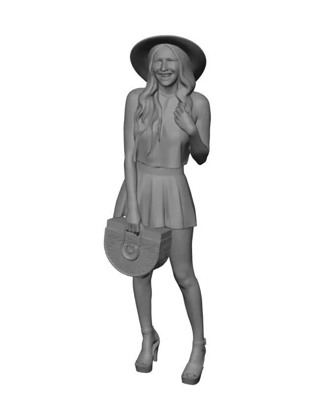 3D model for Sunlit Floral Summer Look