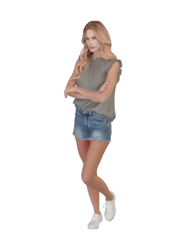 3D model for Casual Summer Look