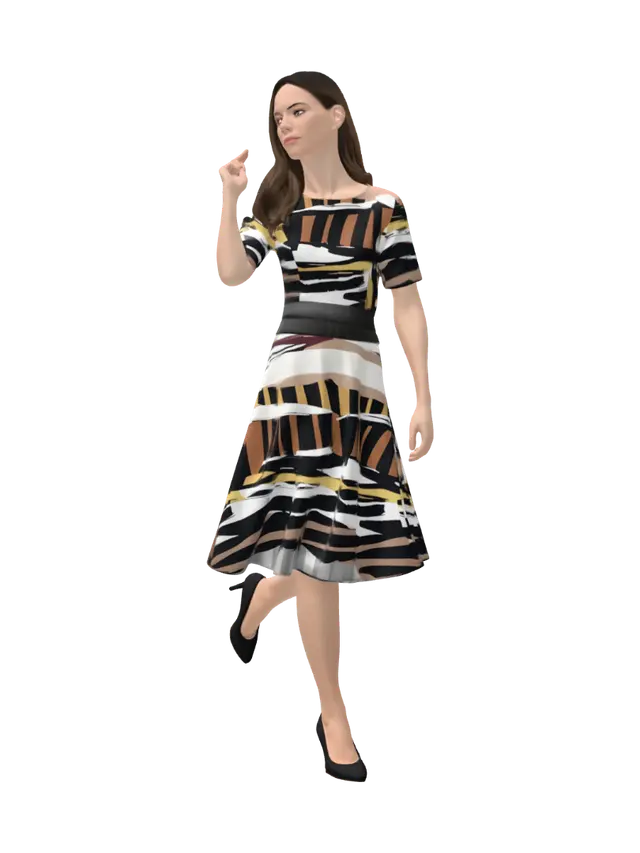 3D model for Bold Stripes