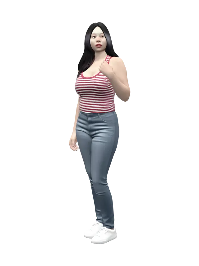 3D model for Stripes an Demin