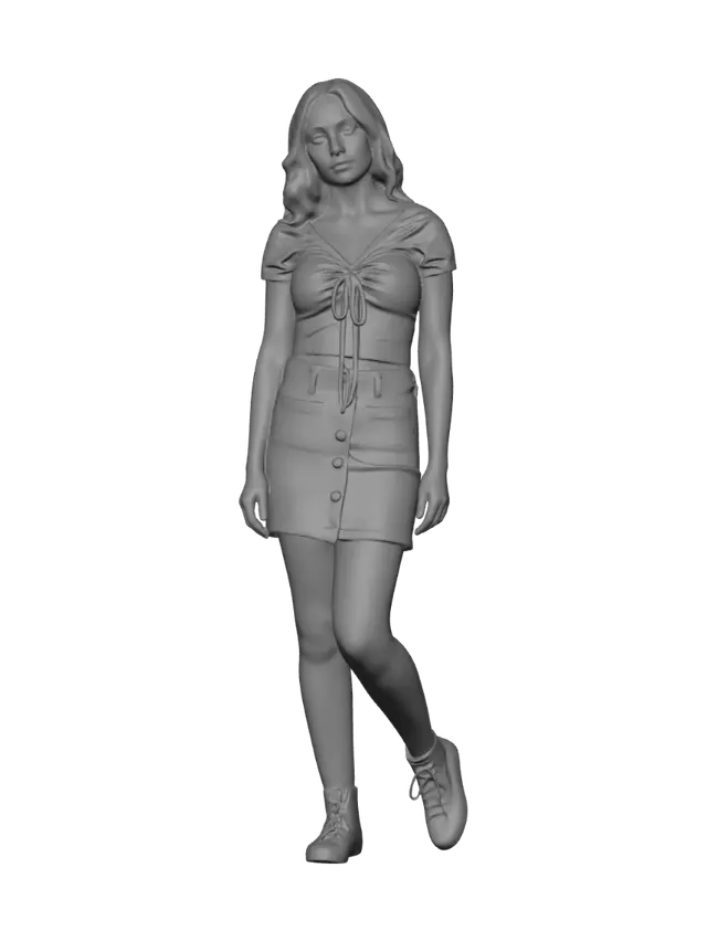 3D model for Crop Top Demin