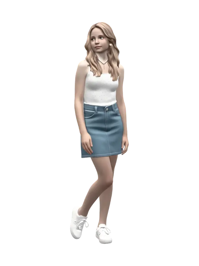 3D model for Casual.Summer.Look