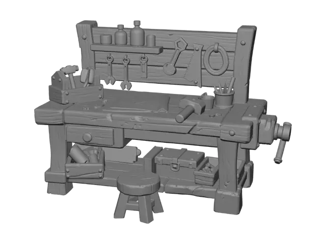 3D model for Carpenter's Workbench