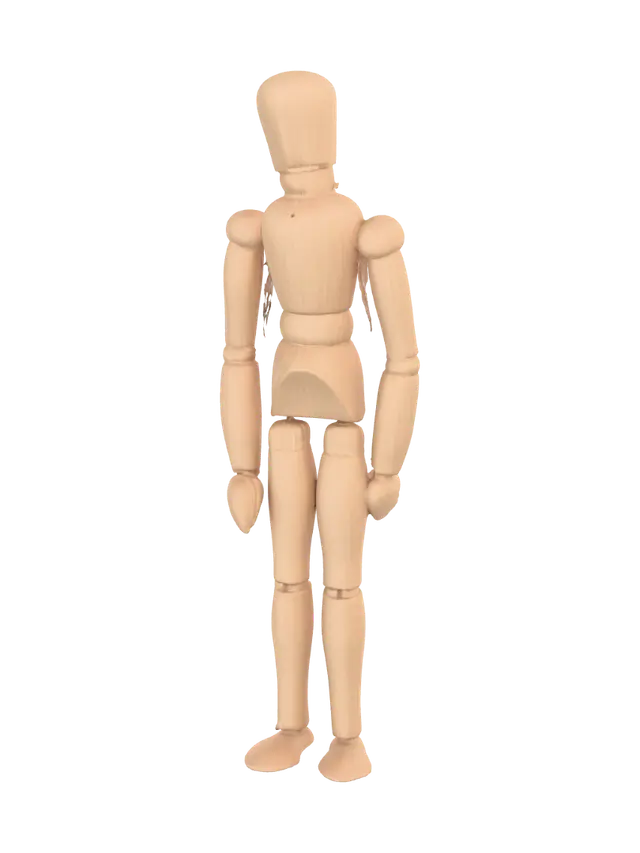 3D model for Wooden mannequin