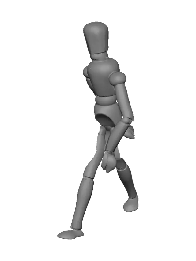 3D model for Wooden mannequin