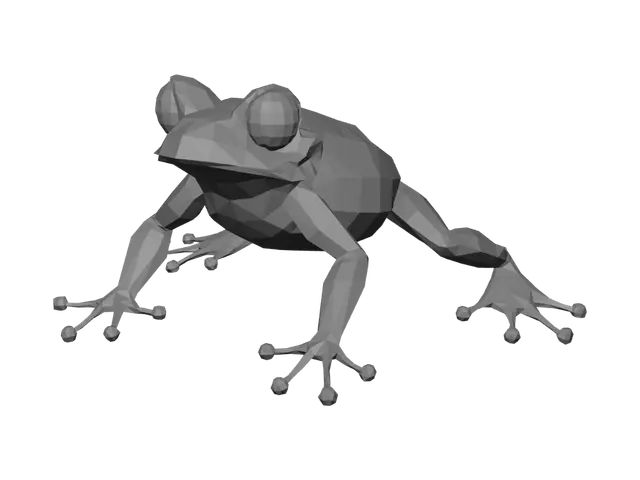 3D model for Kaleidoscope Polygon Frog