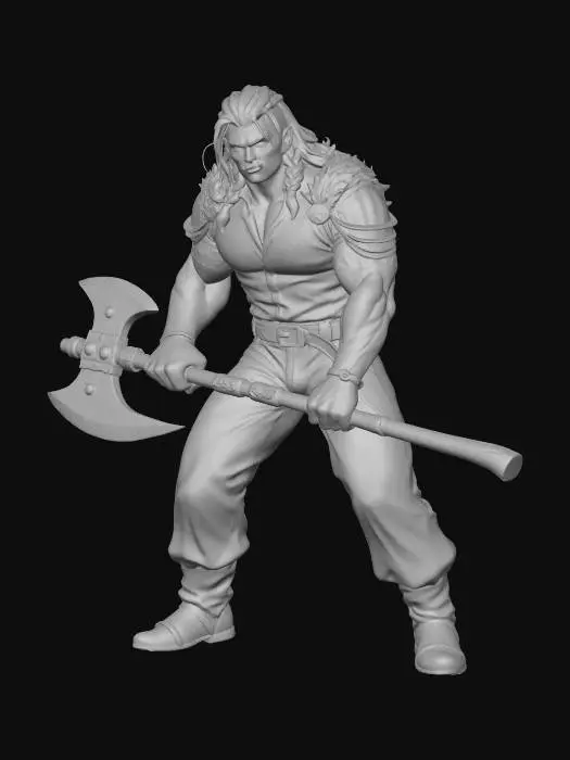 3D model for Orc Warrior with Axe