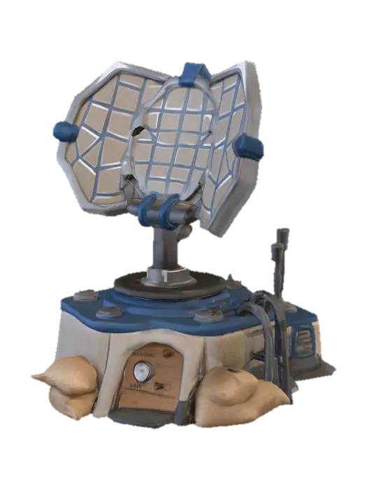 Radar Base - Detection 3D model, vytvořený pomocí AI
