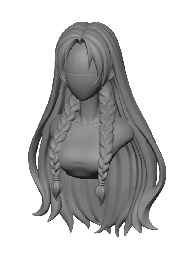3D model for Stylized Anime Boy Hair