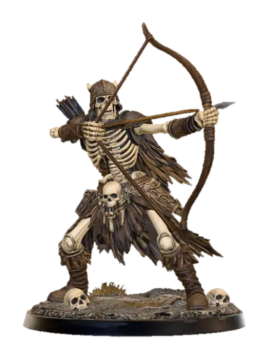 Bonebound Archer 3D model, vytvořený pomocí AI