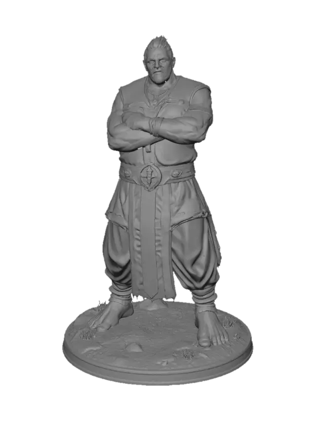 3D model for Blue-Haired Warlord