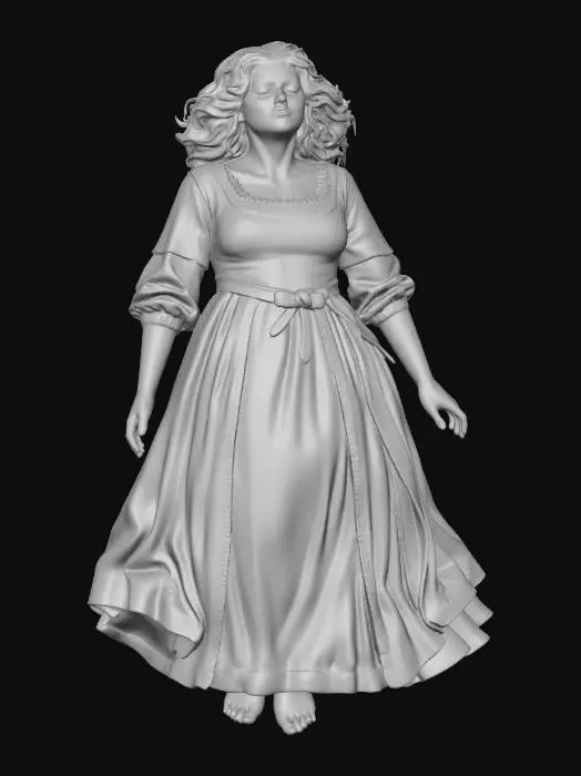 3D model for Deceased Redheaded Woman