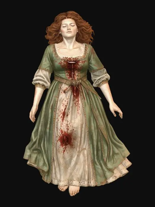 3D model for Deceased Redheaded Woman