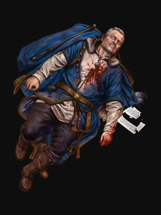 3D model for Dead wealthy man