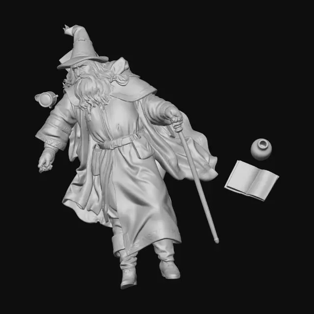 3D model for Dead Wizard