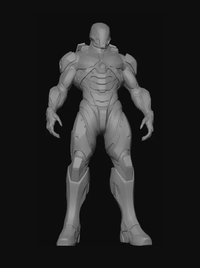 3D model for Neon Iron Exosuit