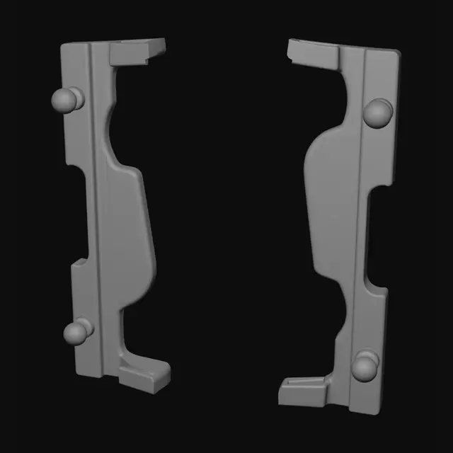 3D model for Brake pad retaining clips