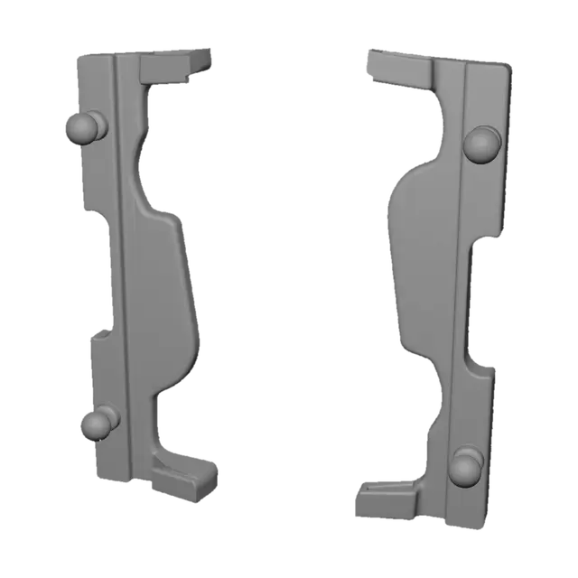 3D model for Brake pad retaining clips
