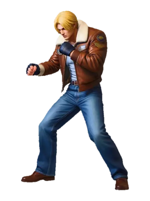 Terry Bogard - Mugen 3D model, vytvořený pomocí AI