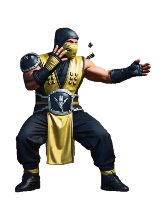 Scorpion - Mugen 3D model, vytvořený pomocí AI