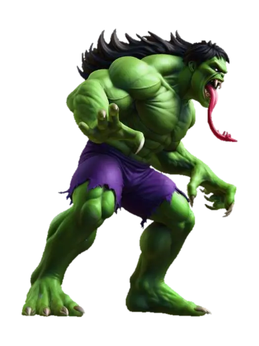 Hulk 2099 - Marvelcomics 3D model, vytvořený pomocí AI