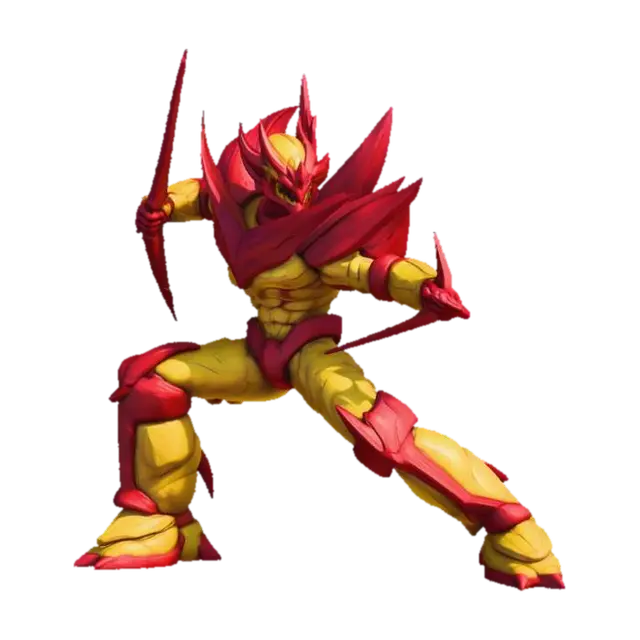 Dragon Claw - Mugen 3D model, vytvořený pomocí AI