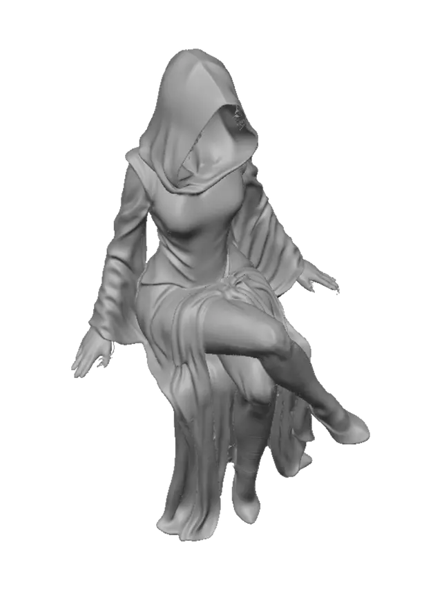 3D model for Veiled Elegance