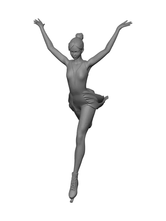 3D model for patineuse artistique sur glace