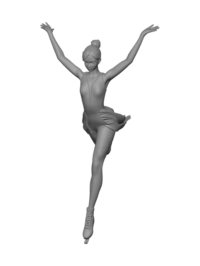 3D model for patineuse artistique sur glace