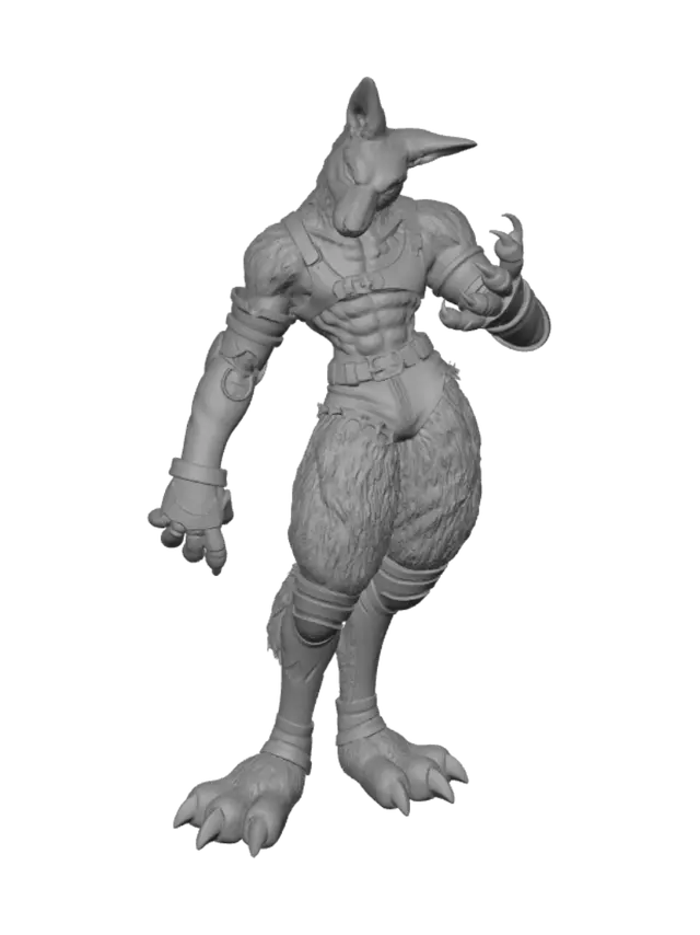 3D model for Crimson Vanguard Wolf