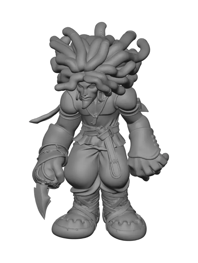 3D model for Crimson Dreadlock Berserker
