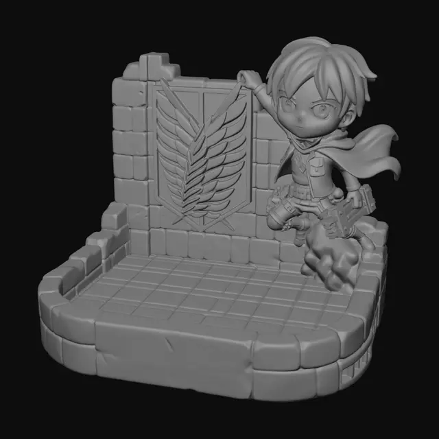 3D model for Attack on Titan Soap Holder Box - 3D Printable Model