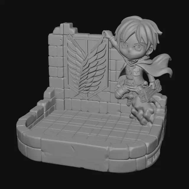 3D model for Attack on Titan Soap Holder Box - 3D Printable Model