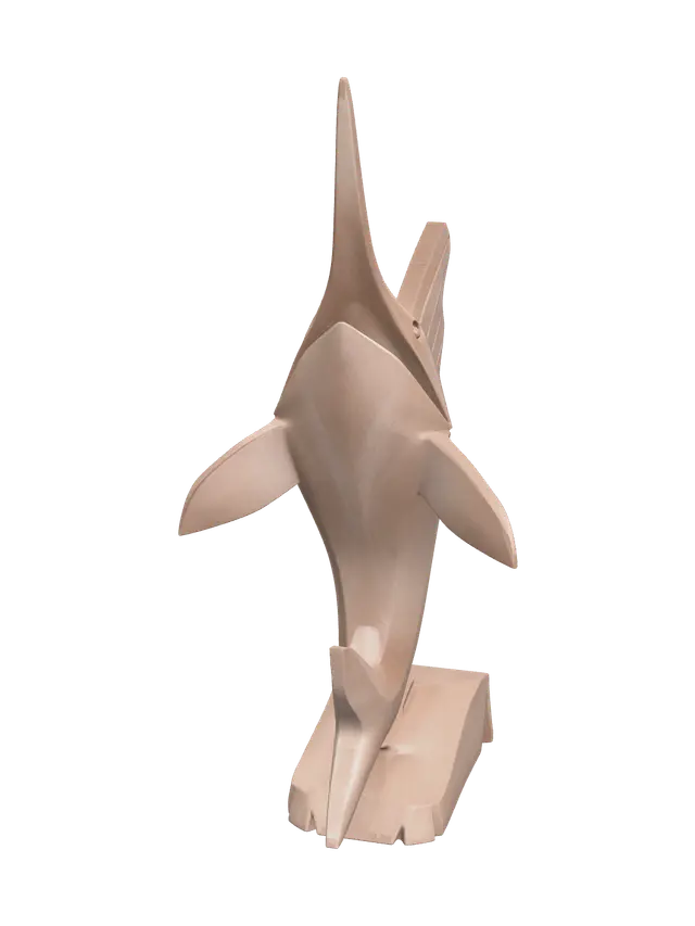 Swordfish - Mako 3D model, vytvořený pomocí AI