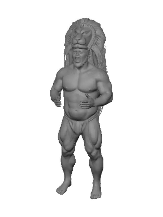 3D model for Lion Headdress on Stage