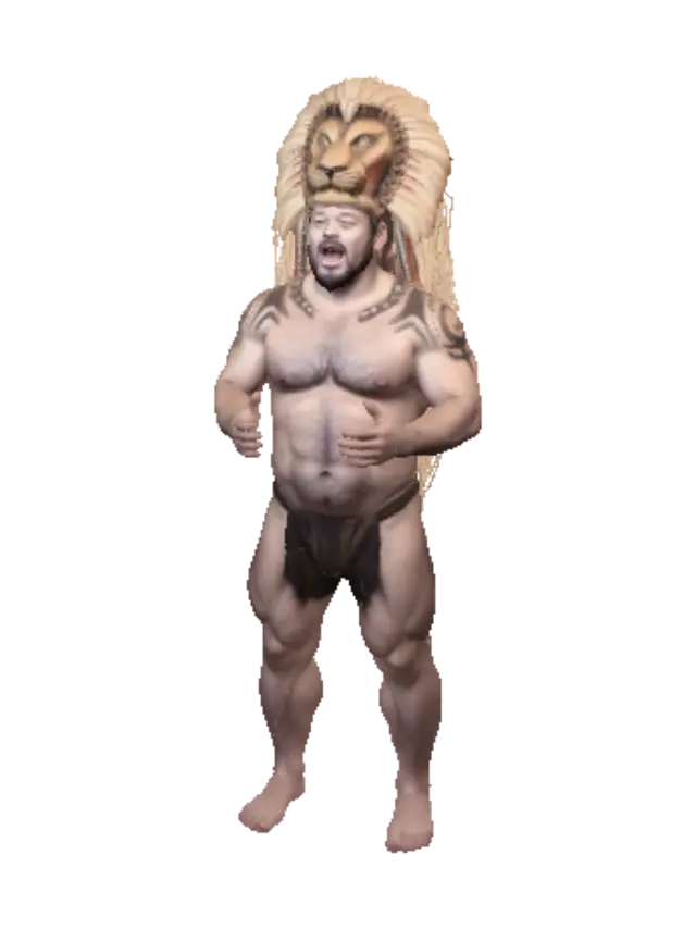 3D model for Lion Headdress on Stage
