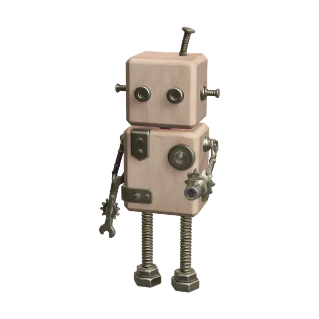 Cute Robot 3D model, vytvořený pomocí AI