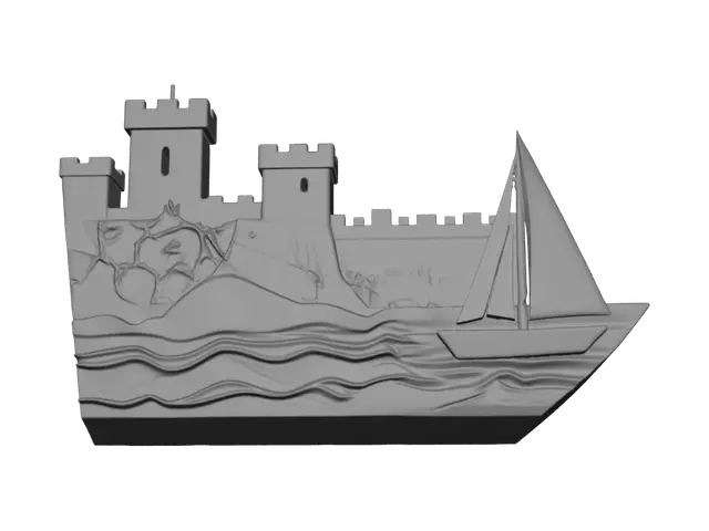 3D model for Castle by the Sea