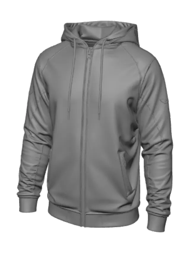 3D model for 4K Gold Crest Hoodie
