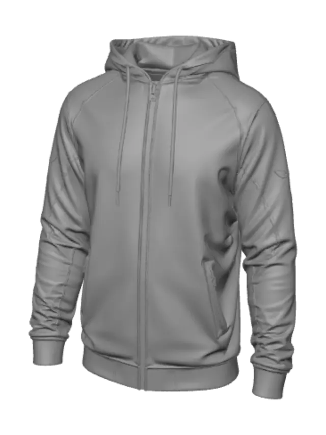 3D model for 4K Gold Crest Hoodie
